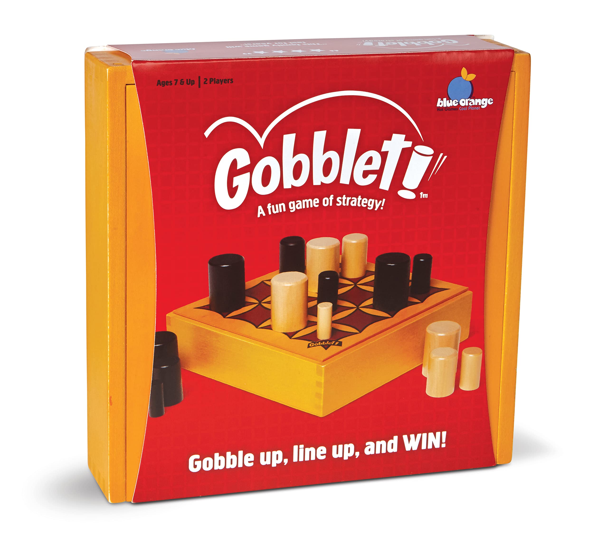 Gobblet! Abstract Strategy Board Game - Award Winning Kids or Adults Original All Wooden Board Game by Blue Orange Games - 2 Players for Ages 7 to 99.