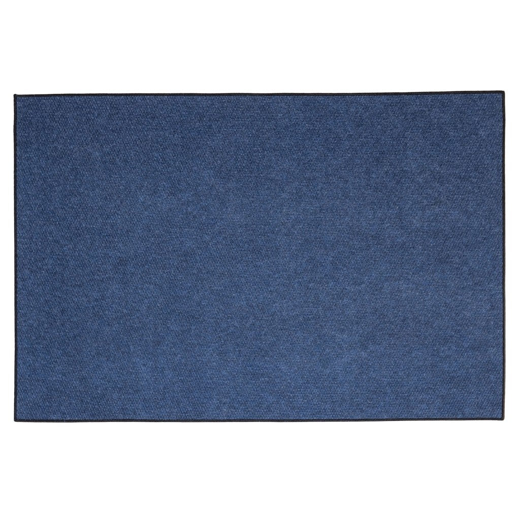 All Seasons Mountainside Outdoor Indoor Slip Resistant UV Tested Rug - 6ft x 9ft - Rectangle - Alpine Blue