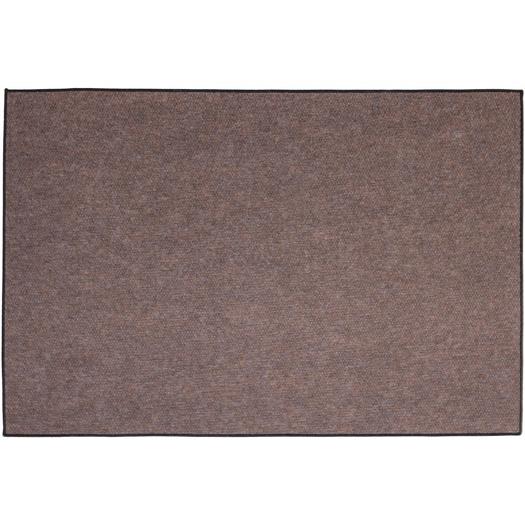 All Seasons Mountainside Outdoor Indoor Slip Resistant UV Tested Rug - 6ft x 9ft - Rectangle - Cattail Brown