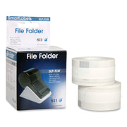 9/16" Width x 3 7/16" Length - Rectangle - Direct Thermal - White - Paper - Self-adhesive - 130 / Roll - 1 Each