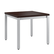 Bush Business Furniture Arrive Waiting Room End Table in Mocha Cherry - 23.35" Width x 23.35" Depth x 20.1" Height
