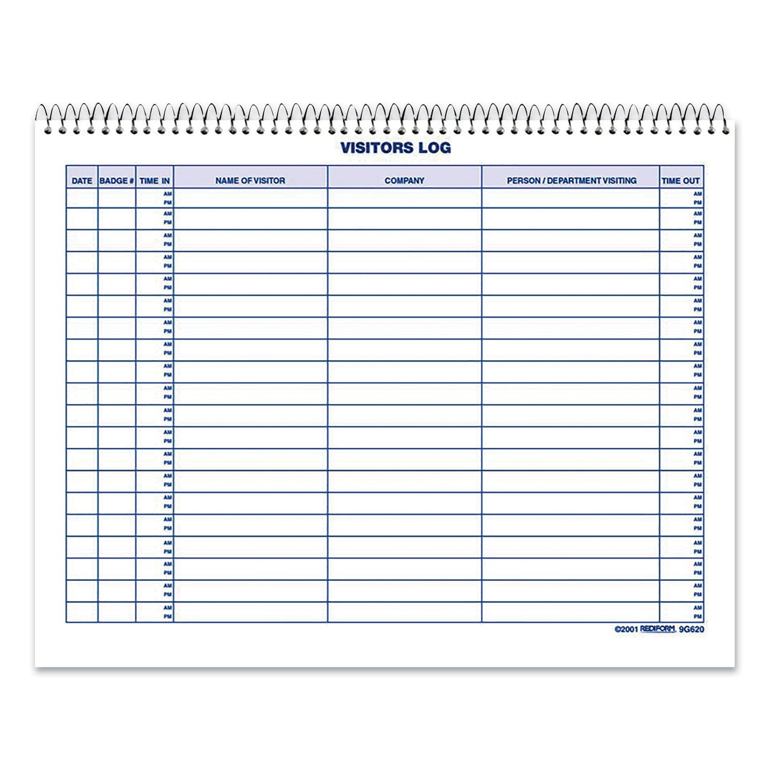 50 Sheet(s) - Wire Bound - 1 Part - 11" x 8.50" Sheet Size - White - White Sheet(s) - Blue Print Color - Recycled - 1 Each
