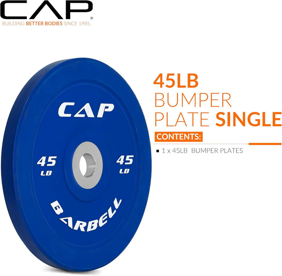 CAP Barbell 45 lb Competition Bumper Plate, Blue
