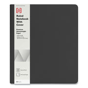 Soft-Cover Notebook Folio Set, 1-Subject, Narrow Rule, Black Cover, (80) 11 x 8.5 Sheets