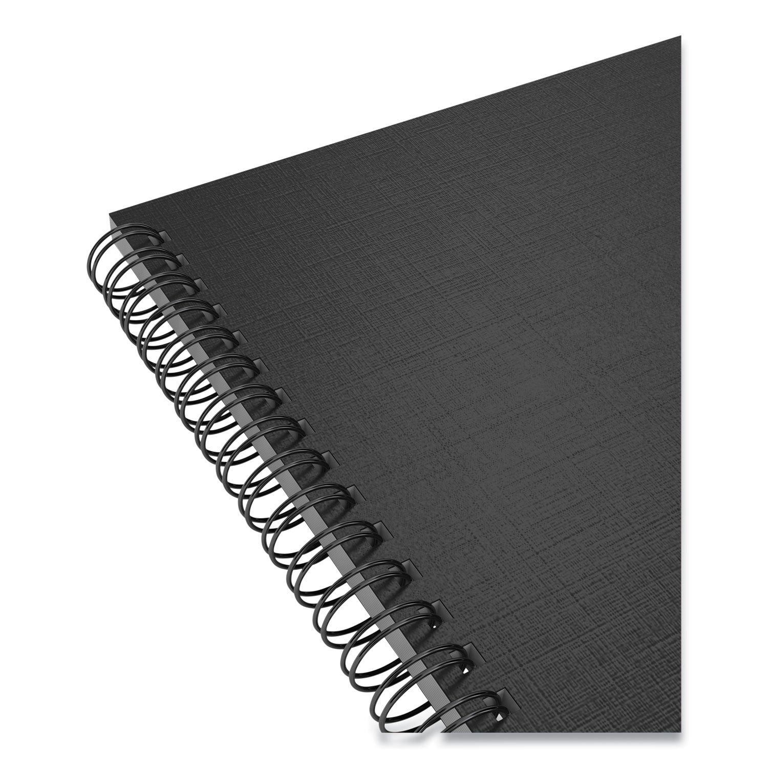 Wirebound Soft-Cover Project-Planning Notebook, Project-Management Format, Black Cover, (80) 9.5 x 6.5 Sheets