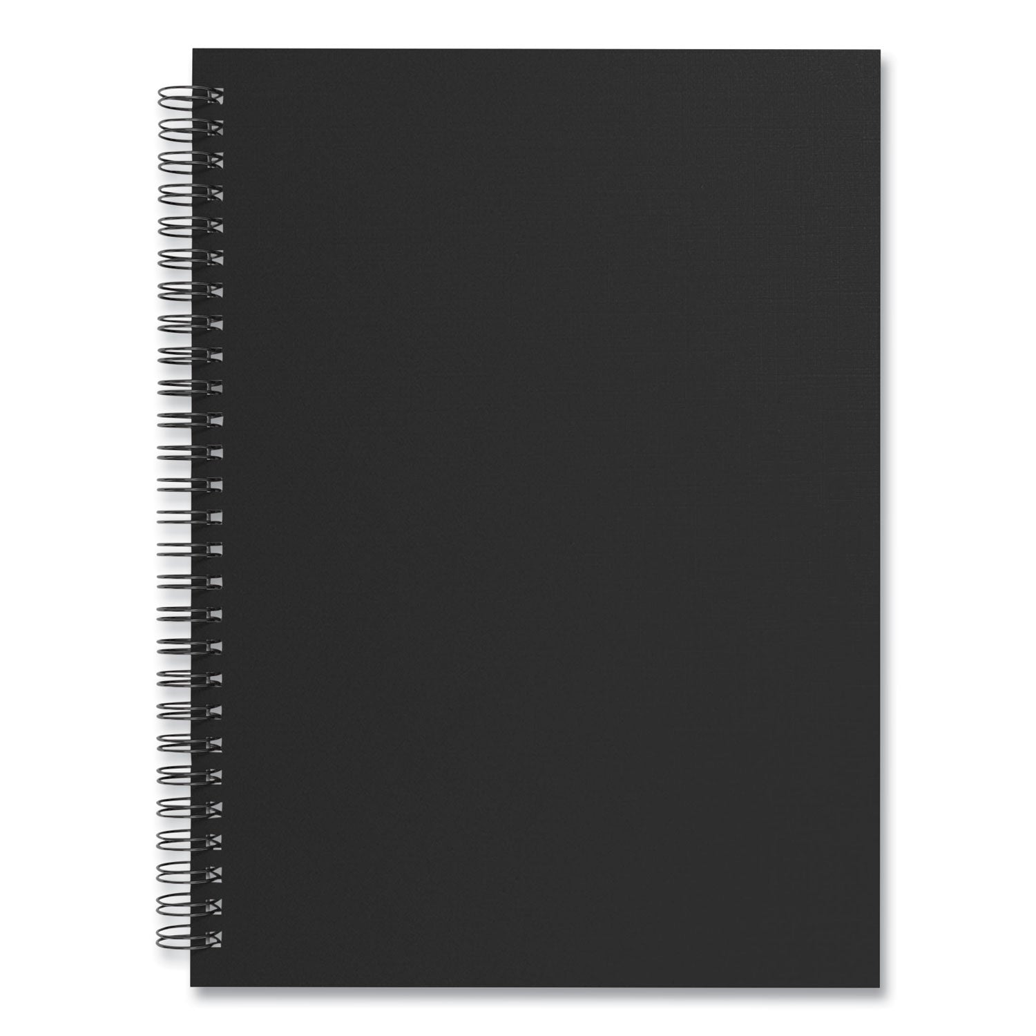 Wirebound Soft-Cover Project-Planning Notebook, Project-Management Format, Black Cover, (80) 9.5 x 6.5 Sheets