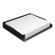 Side-Load Stackable Plastic Document Tray, 1 Section, Letter-Size, 12.24 X 9.8 X 1.75, Black, 2/pack
