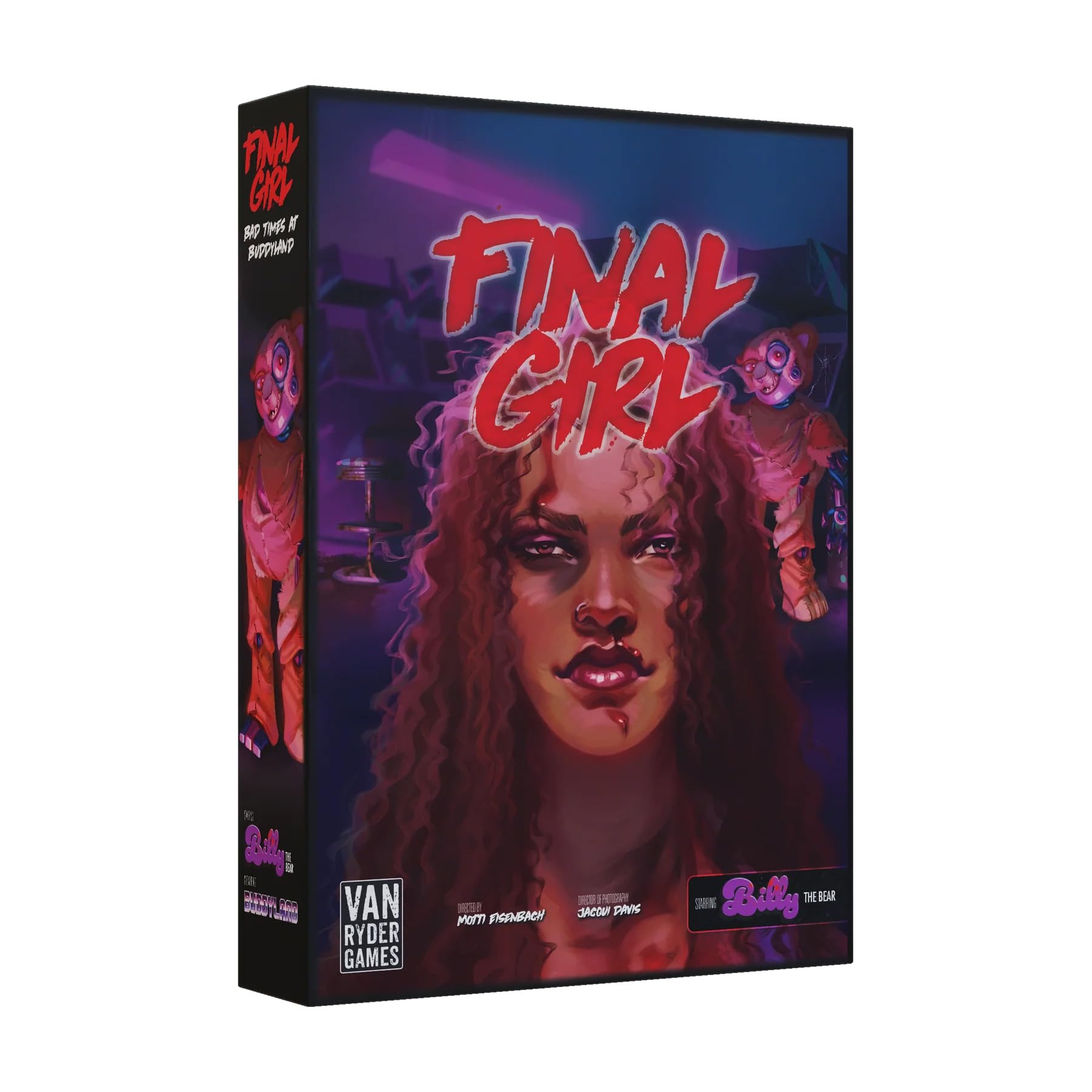 Van Ryder Games - Horror Board Game - Final Girl - Bad Times at Buddyland Feature Film Box - Core Box Required - 1 Player - Solo or Cooperative Play for Teens & Adults, Ages 14+ (English Version)