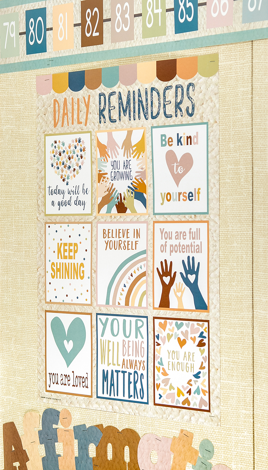 Everyone is Welcome Daily Reminders Chart
