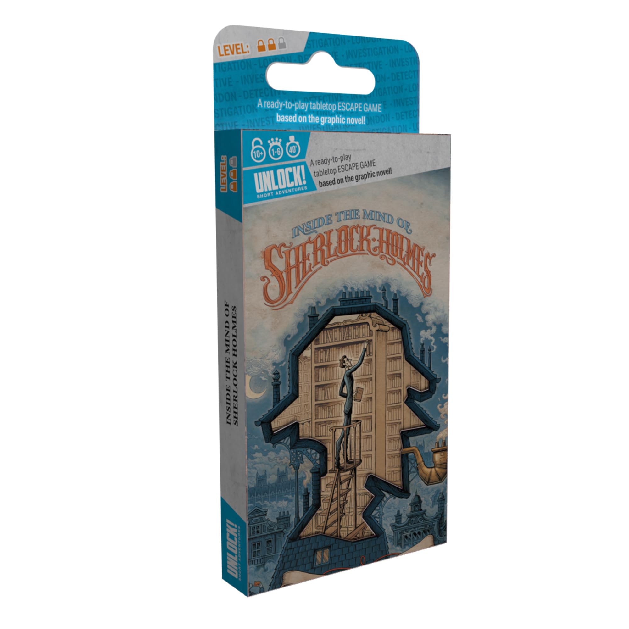 Asmodee Unlock! Short Adventures 10: Inside The Mind of Sherlock Holmes - Immersive Escape Room Card Game for Kids and Adults, Ages 10+, 1-6 Players, 45 Minute Playtime