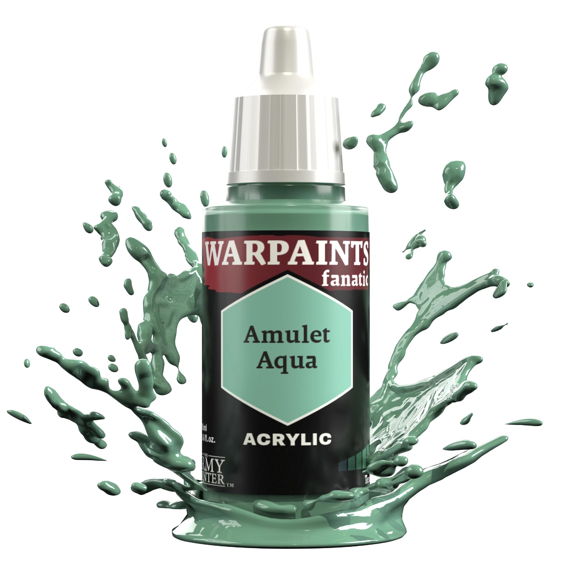 The Army Painter Teals & Turquoises Warpaints Fanatic 18ml Acrylic Paints (Amulet Aqua)