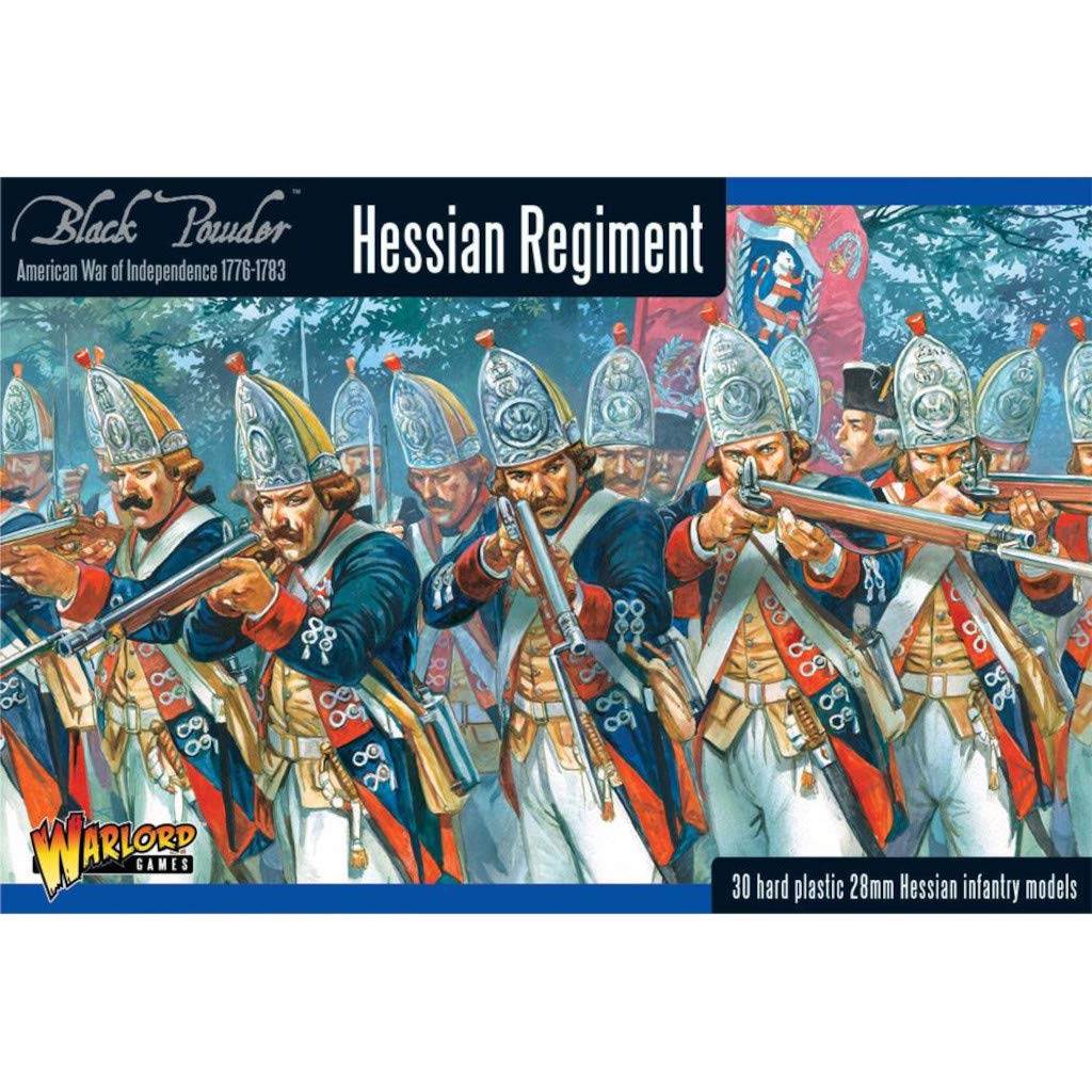 Black Powder Revolutionary War Hessian Regiment 1:56 Military Wargaming Plastic Model Kit WGR-AWI-03