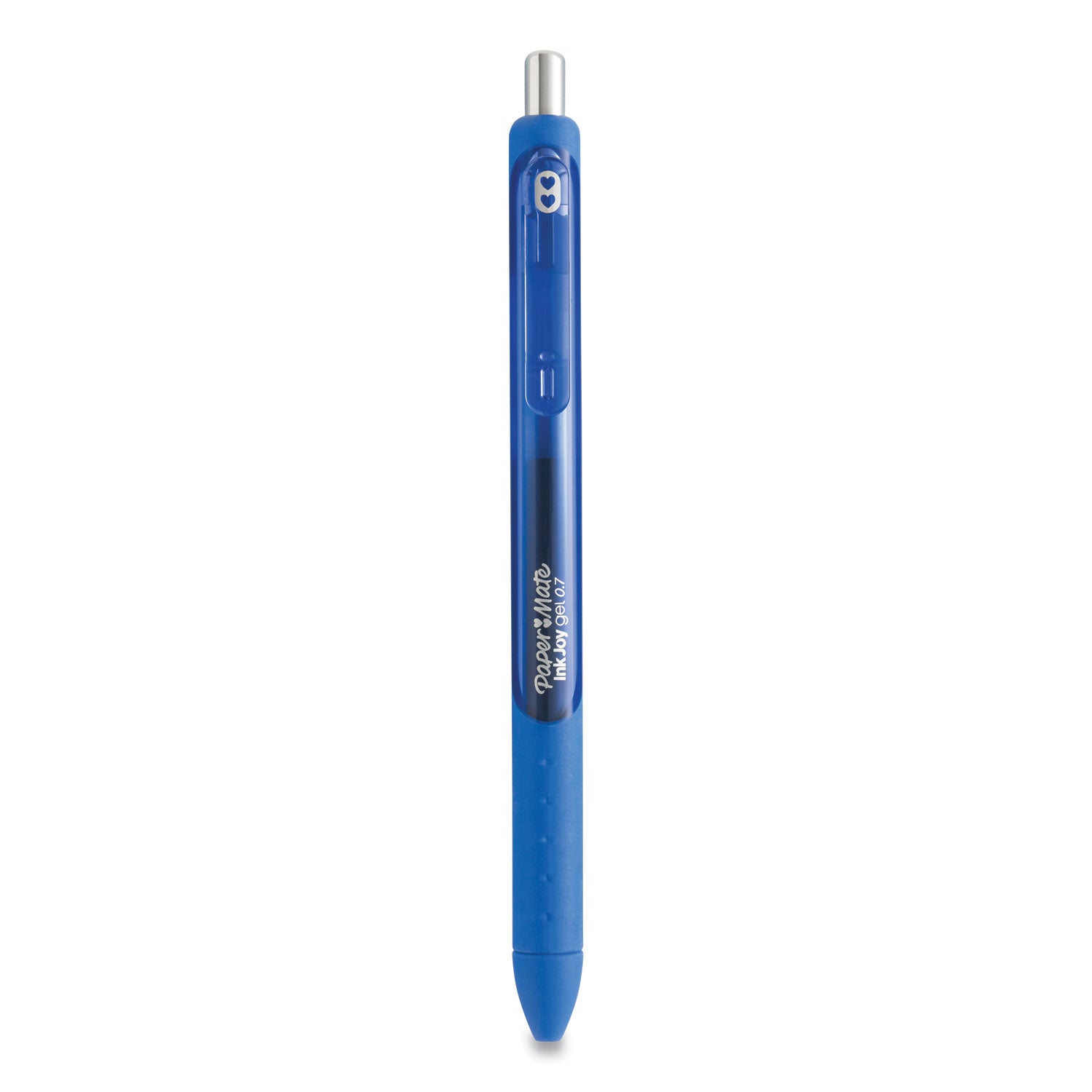 Paper Mate InkJoy Gel Pen - 0.7 mm Pen Point - Retractable - Blue Ink - Gel-based - Blue Barrel - 1 Dozen