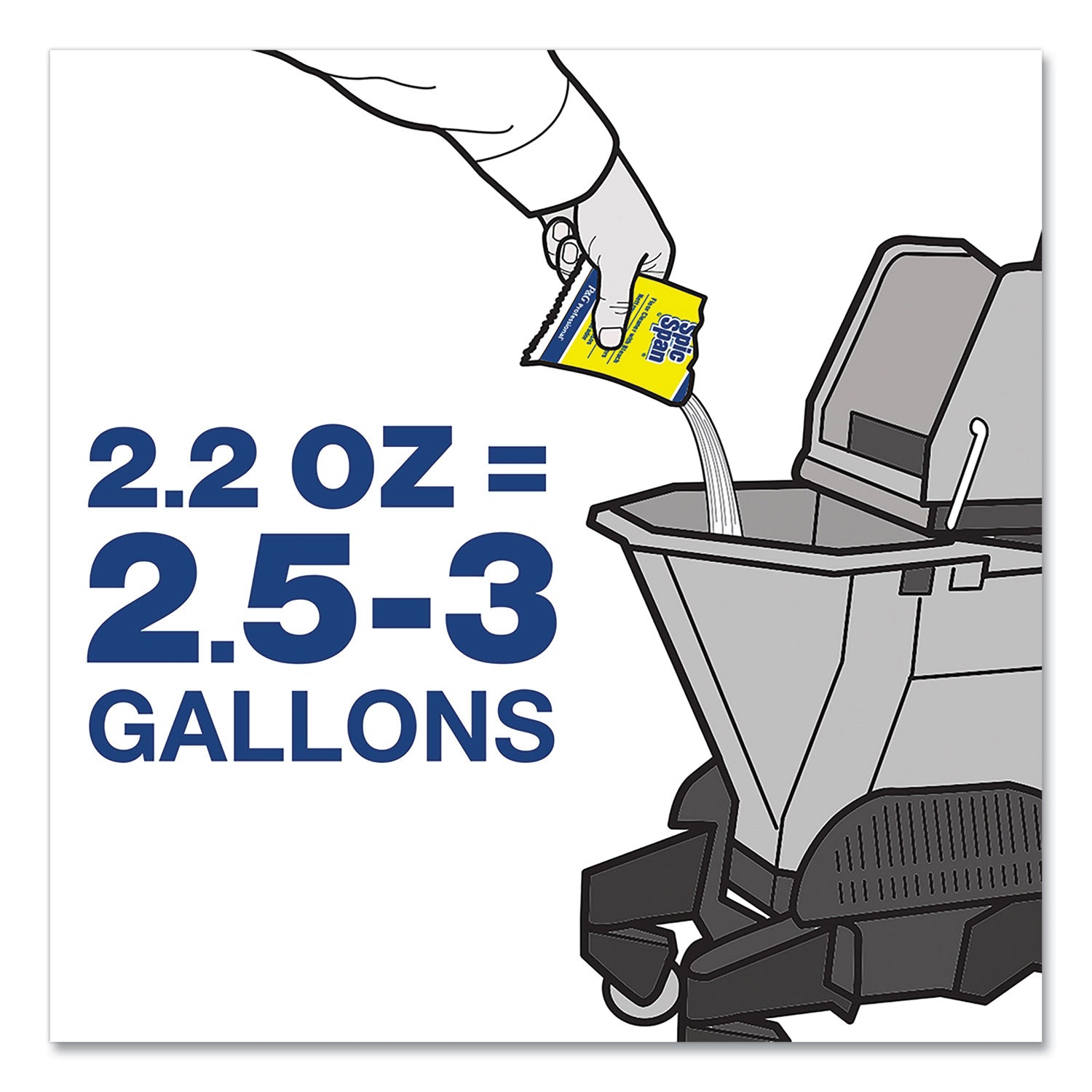 For Multipurpose - 2.20 oz (0.14 lb) - Recommended For: Grease Remover, Soil Remover - Deodorize, Phosphate-free, Heavy Duty - White - 45 / Carton