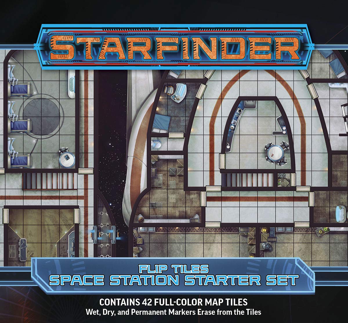 Starfinder: Flip-Tiles: Space Station Starter Set