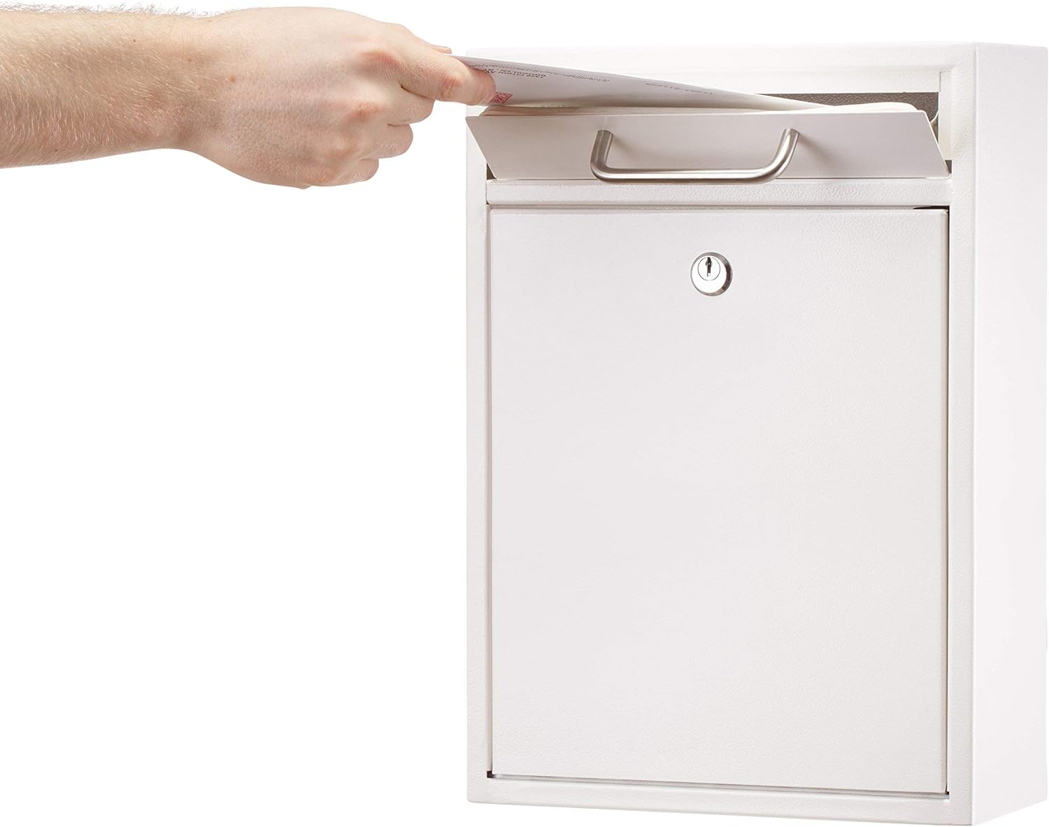 Large Wall Mountable Mailbox with Key Lock