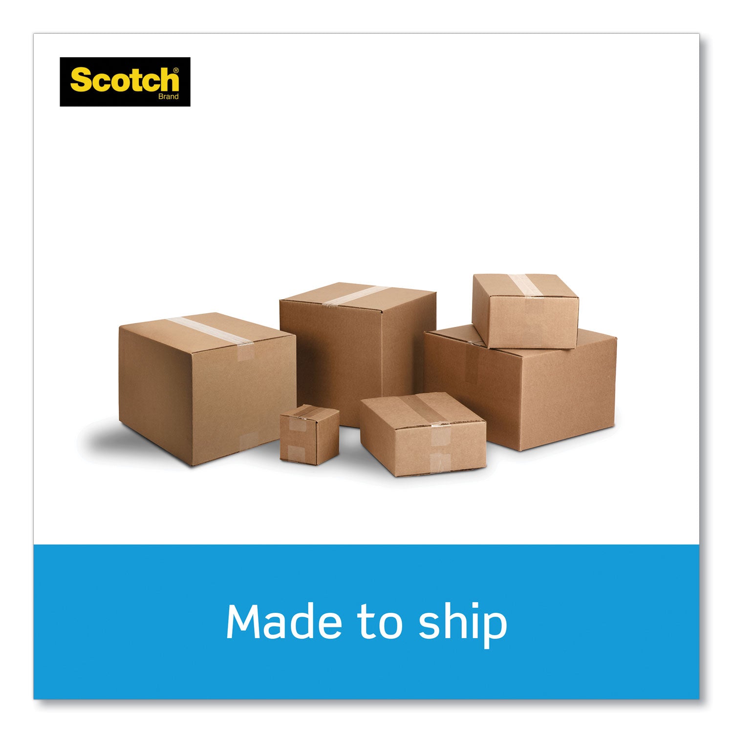 Scotch Heavy-Duty Shipping/Packaging Tape, 1.88" x 54.60 yd, 3.1 mil Thick, 3" Core, Clear, Synthetic Rubber Resin, Dispenser Included, 1 Pack