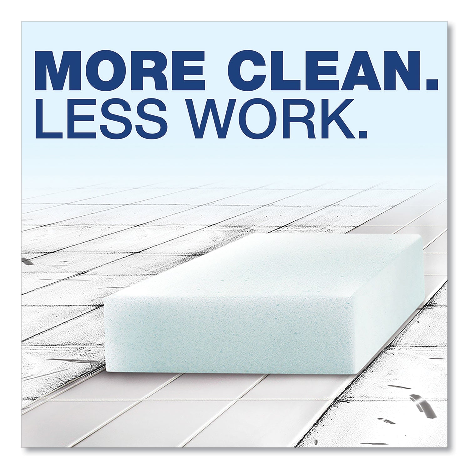 For Wall, Floor, Baseboard, Blinds, Door, Stove Top, Refrigerator, Switch Plate - Pad - Recommended For: Dirt Remover, Scuff Mark Remover, Grease Remover, Soap Scum Remover - Disposable, Chemical-free - Blue, White - 30 / Carton