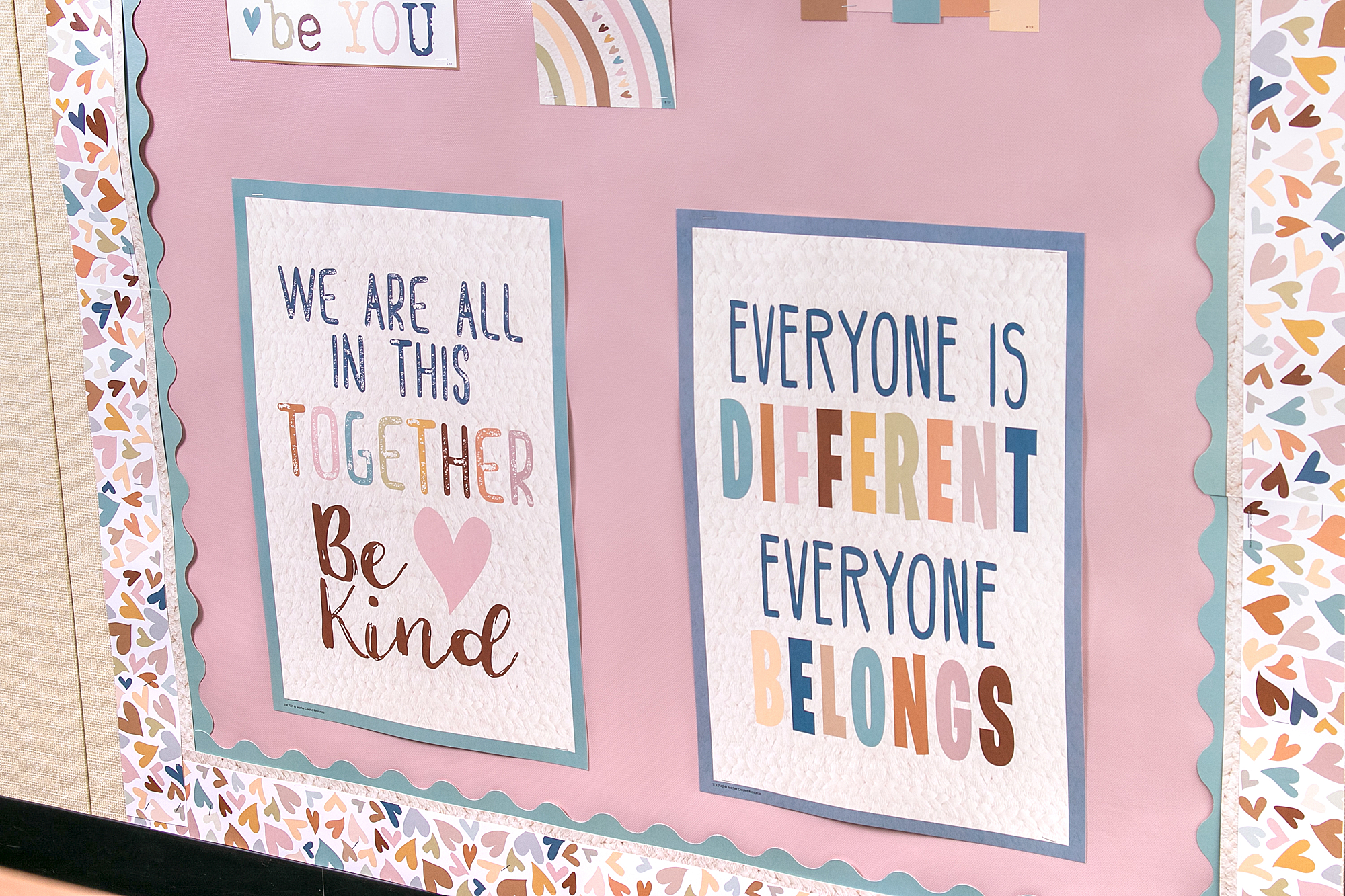 Everyone is Welcome We Are All in This Together Positive Poster