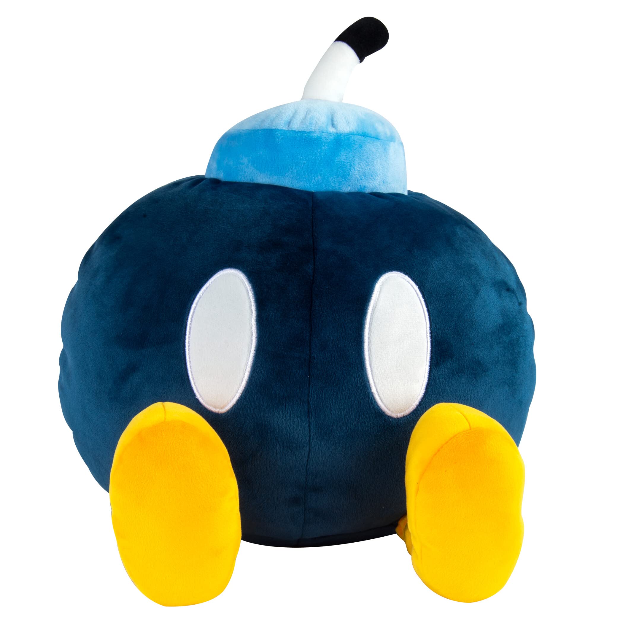 Club Mocchi Mocchi Bob-Omb Plushie - Squishy Mario Toy - Collectible Figure - Soft Plush and Room Decor - 15 Inch