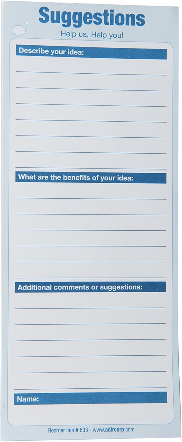 Large Ultimate Black Drop Box Wall Mounted Mail Box with Suggestion Cards