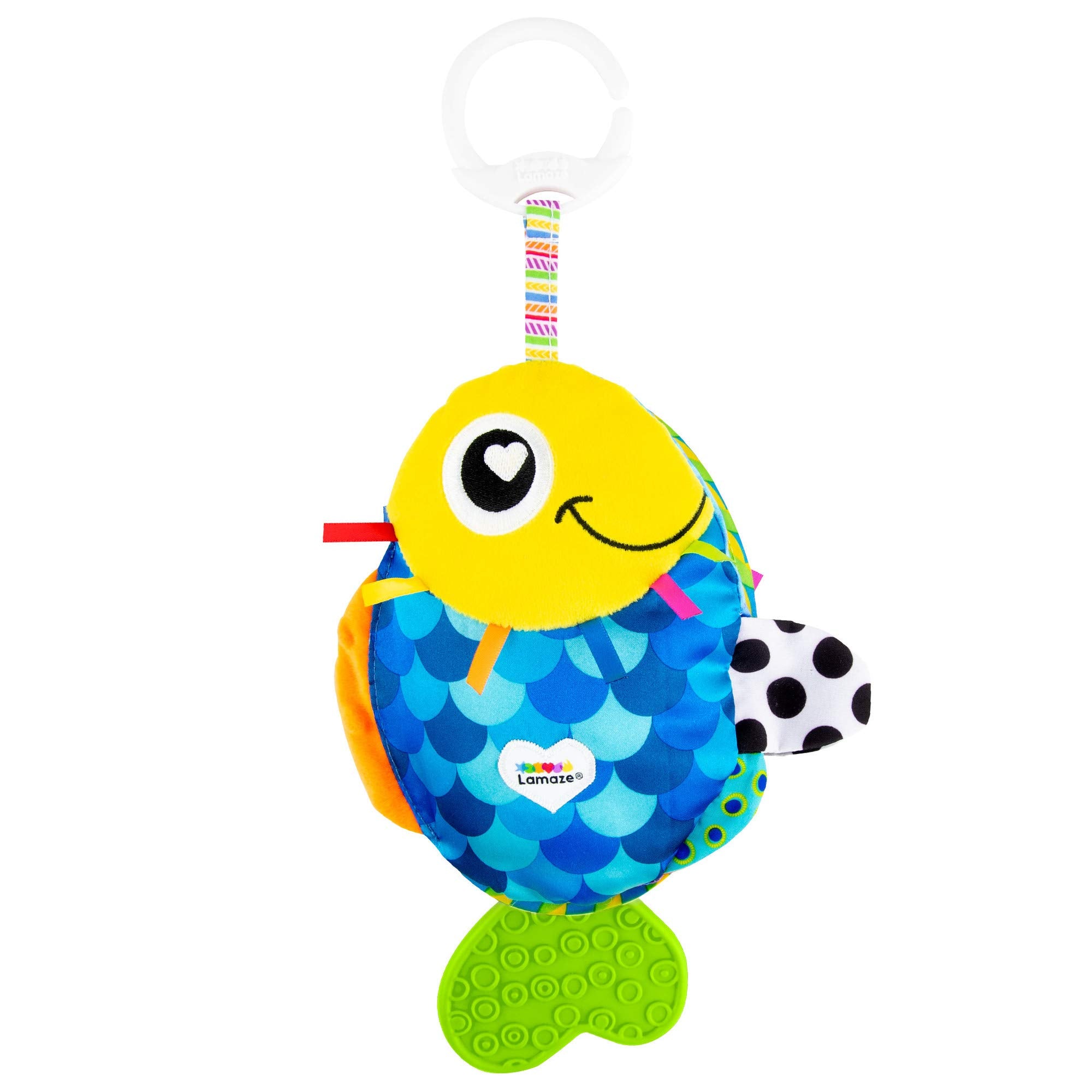 LAMAZE L27197 Flip The Fish-Clip and Go-Pram, Sensory Play, Ideal Baby Gifts for New Parents-Newborn Toy-Suitable for Boys and Girls from 0-24 Months