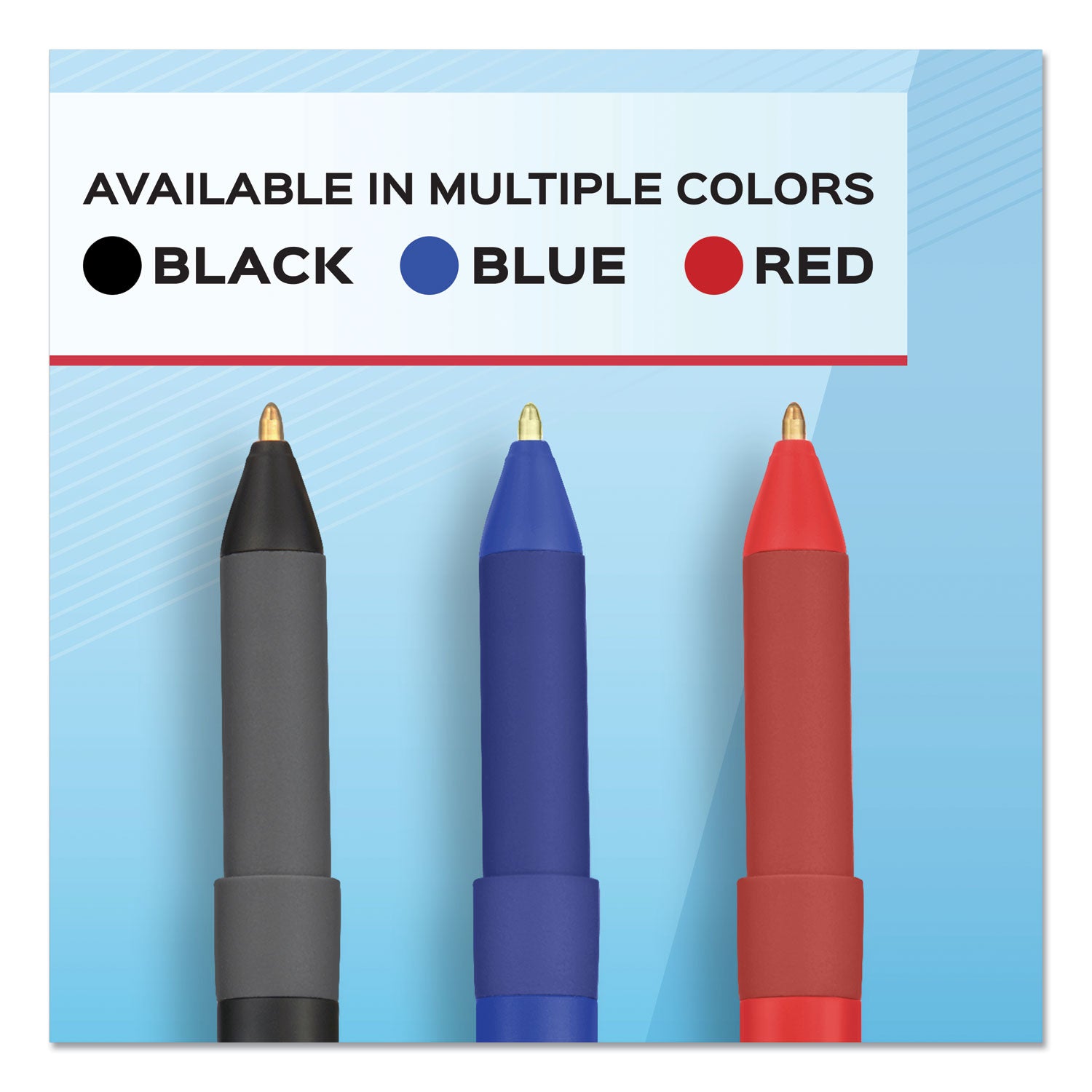 Paper Mate Write Bros. 1.0mm Ballpoint Pen - 1 mm Pen Point - Blue Ink - Blue Barrel - 1 Dozen