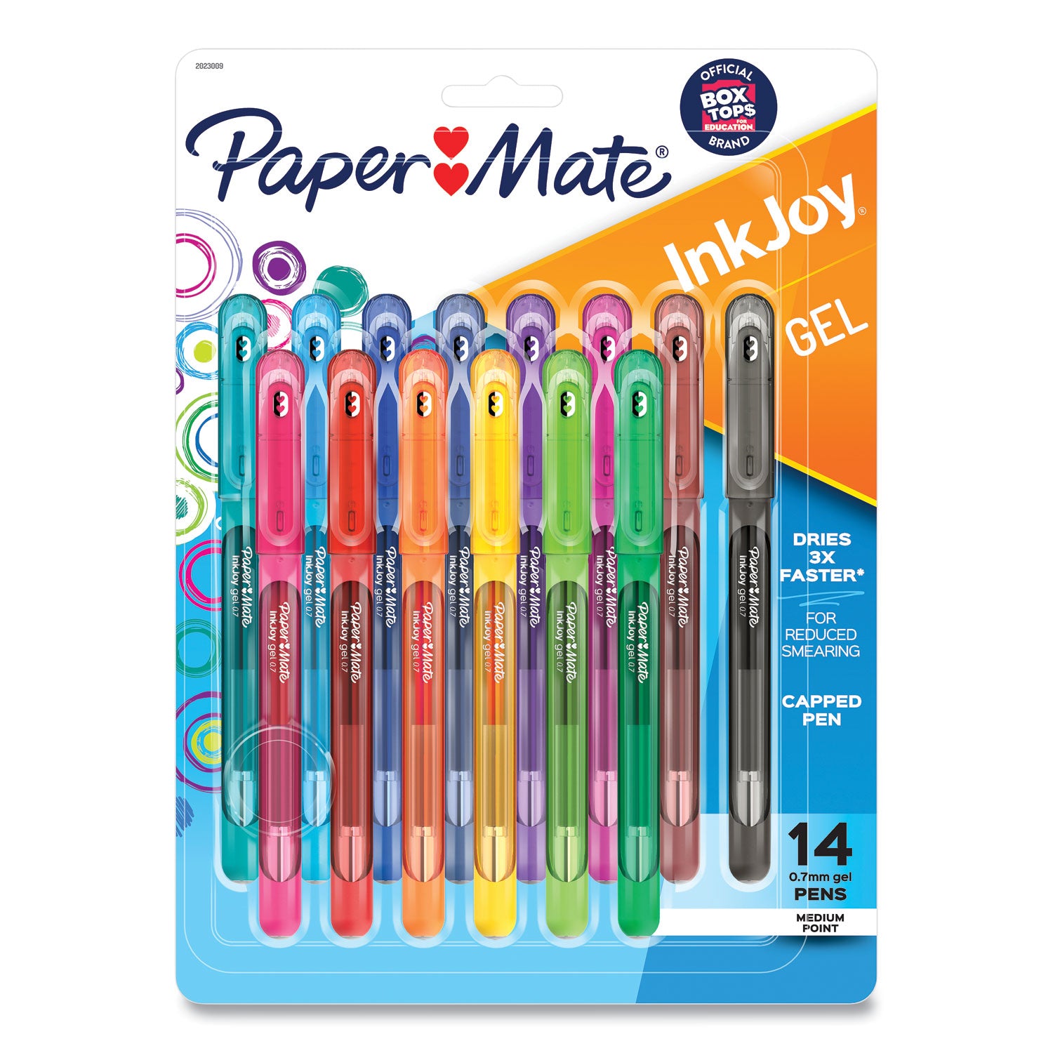 Medium Pen Point - Assorted Ink - Gel-based - 14 / Pack