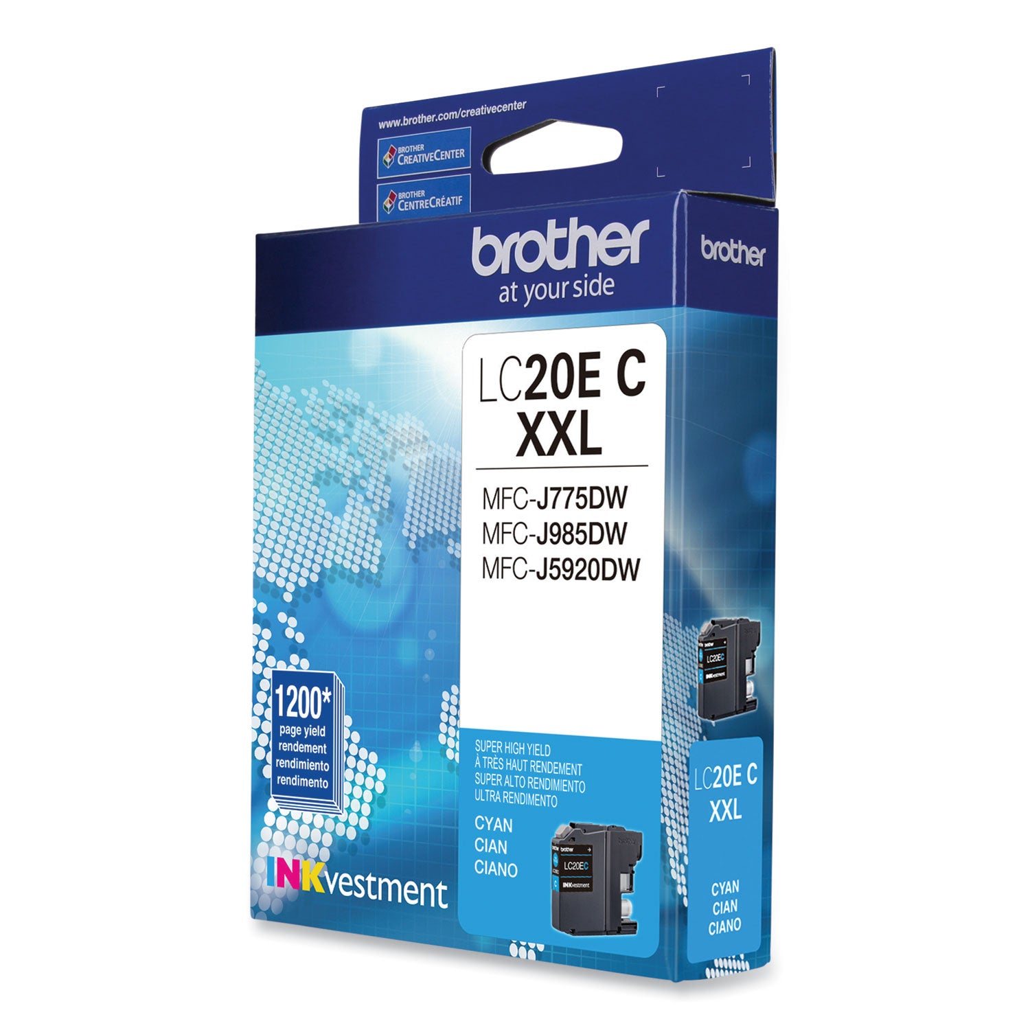 Brother LC-20EC Inkjet Ink Cartridge - Cyan - 1 Each