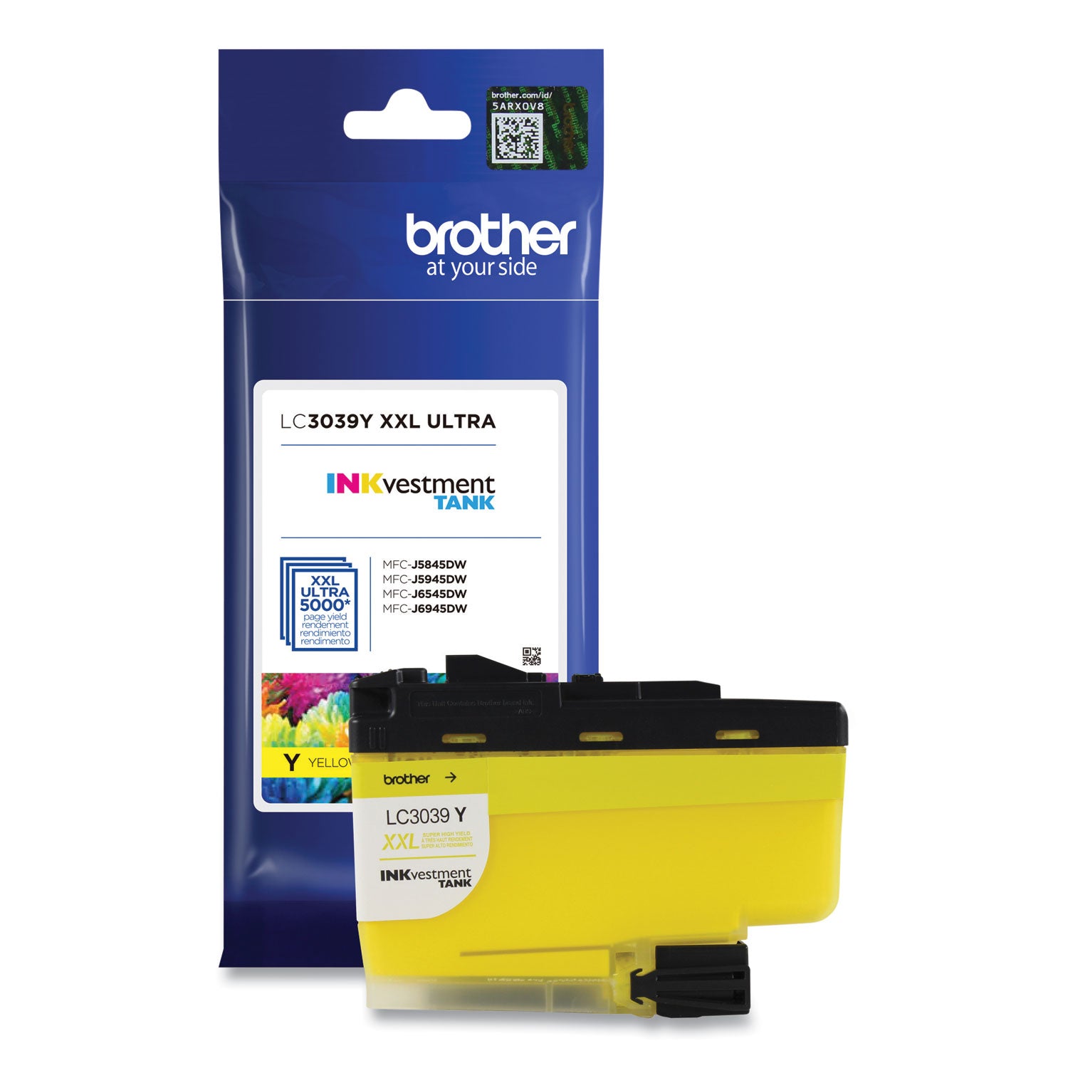 Brother INKvestment LC3039Y Original Ultra High Yield Inkjet Ink Cartridge - Single Pack - Yellow - 1 Each