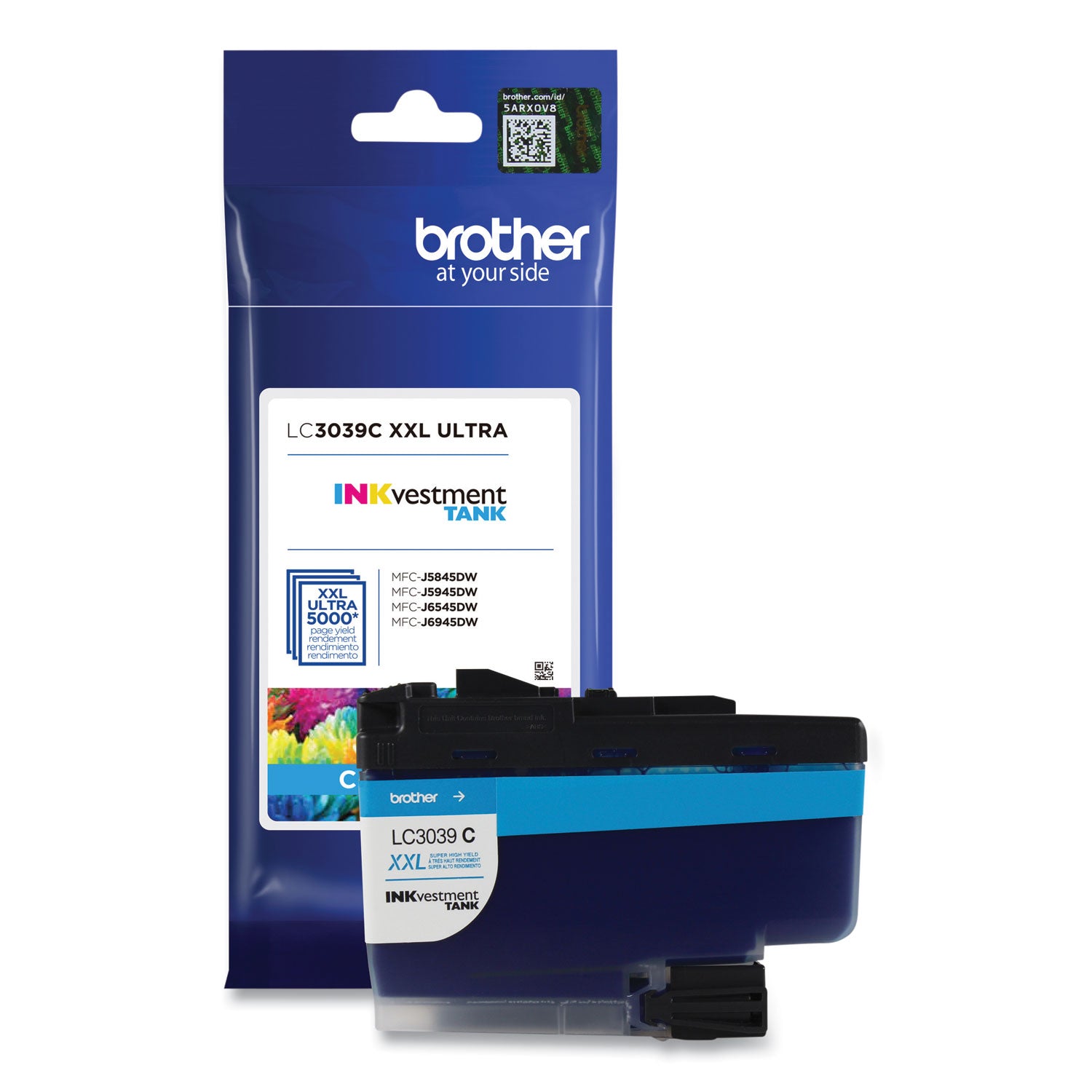 Brother INKvestment LC3039C Original Ultra High Yield Inkjet Ink Cartridge - Single Pack - Cyan - 1 Each