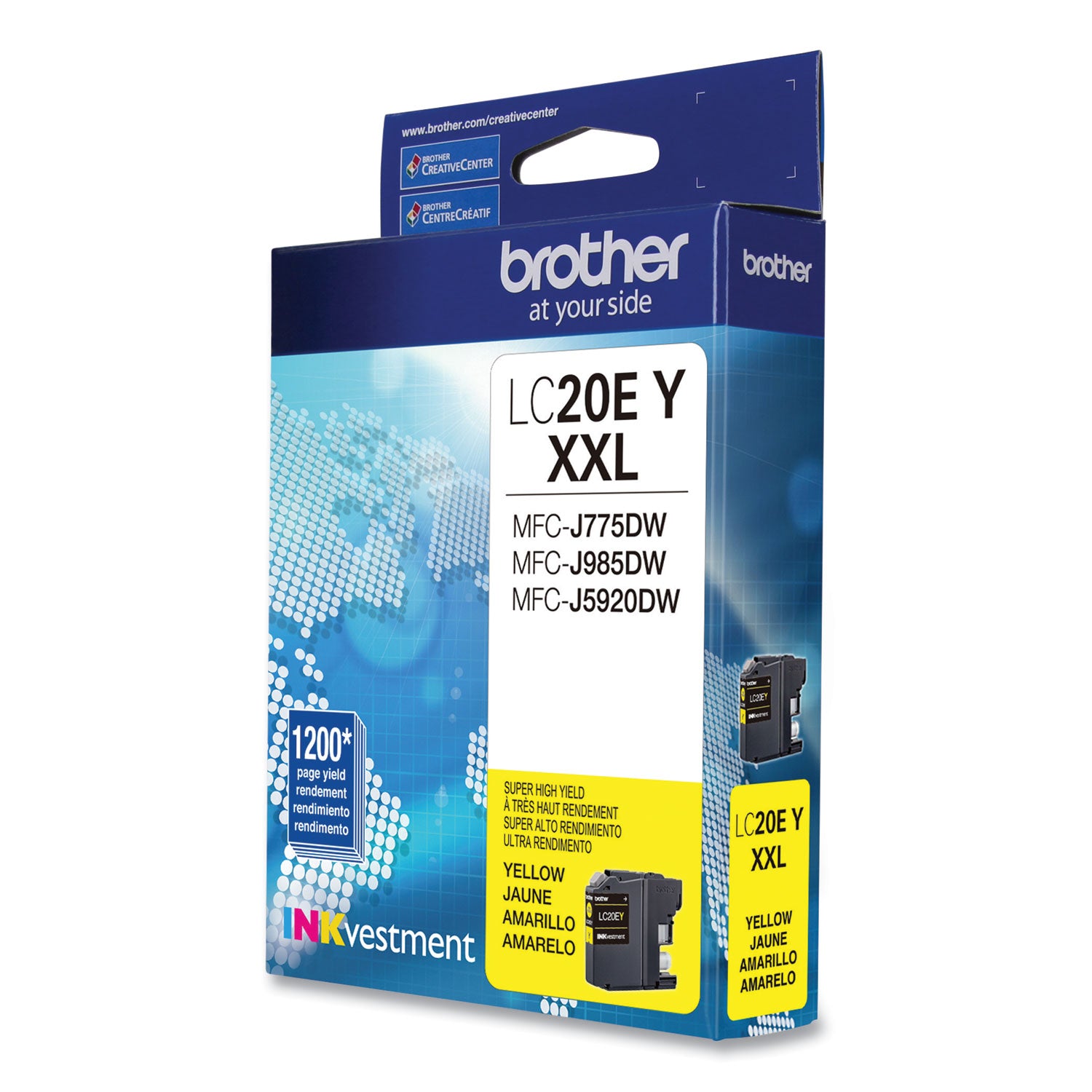 Brother LC-20EY Inkjet Ink Cartridge - Yellow - 1 Each