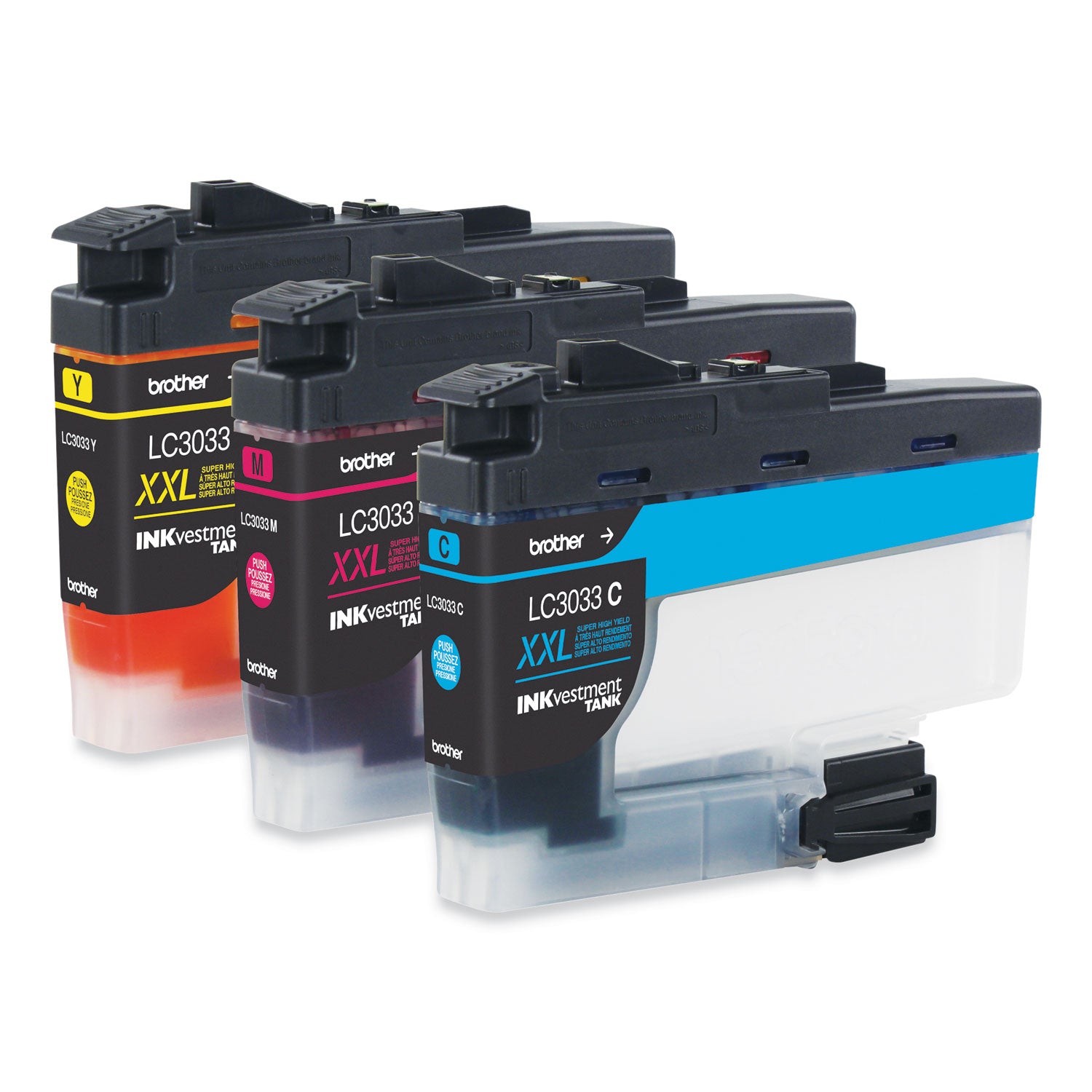 Lc30333pks Inkvestment Super High-Yield Ink, 1,500 Page-Yield, Cyan/magenta/yellow