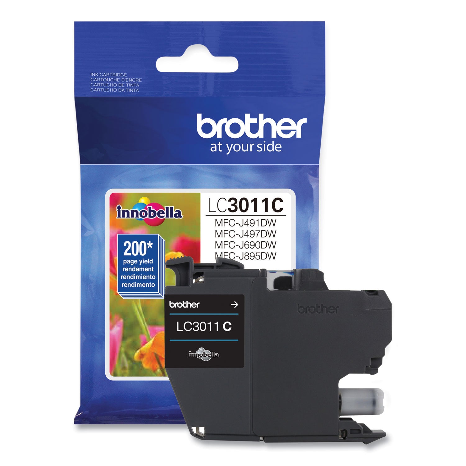 Brother Innobella LC3011C Original Standard Yield Inkjet Ink Cartridge - Single Pack - Cyan - 1 Each