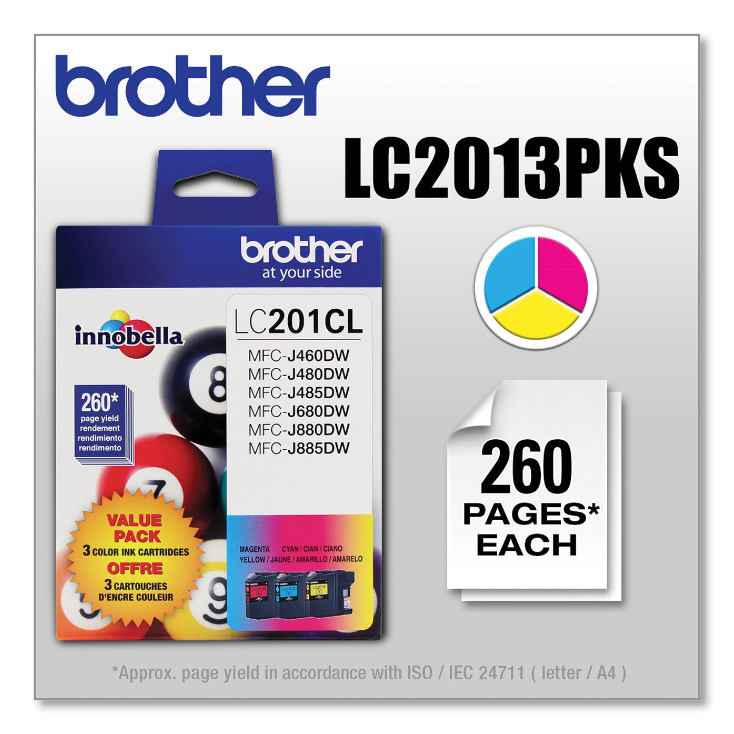 260 Pages (Per Cartridge)