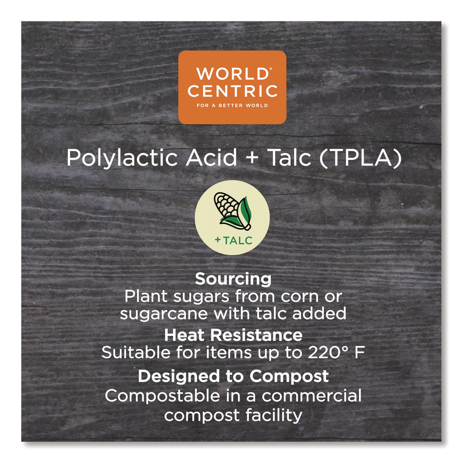 TPLA Compostable Cutlery, Knife, Plastic, White, 1,000/Carton