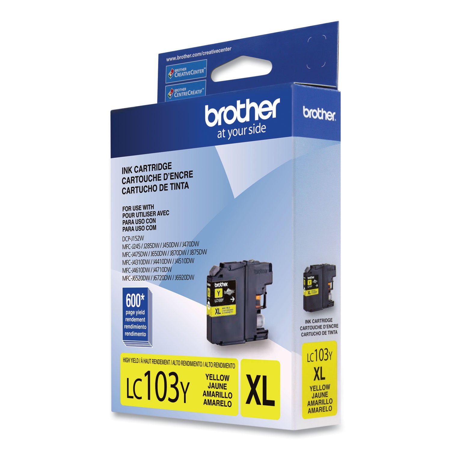 Brother Innobella LC103Y Original High Yield Inkjet Ink Cartridge - Yellow - 1 Each