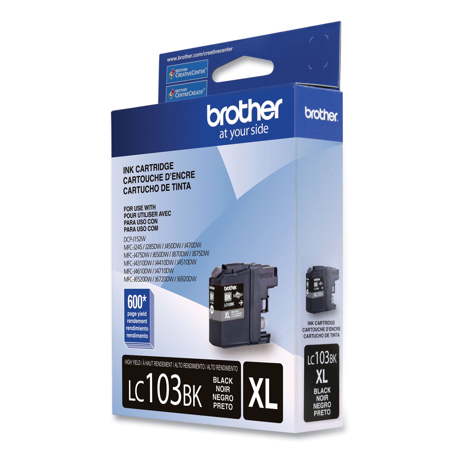 Brother Innobella LC103BK Original High Yield Inkjet Ink Cartridge - Black - 1 Each