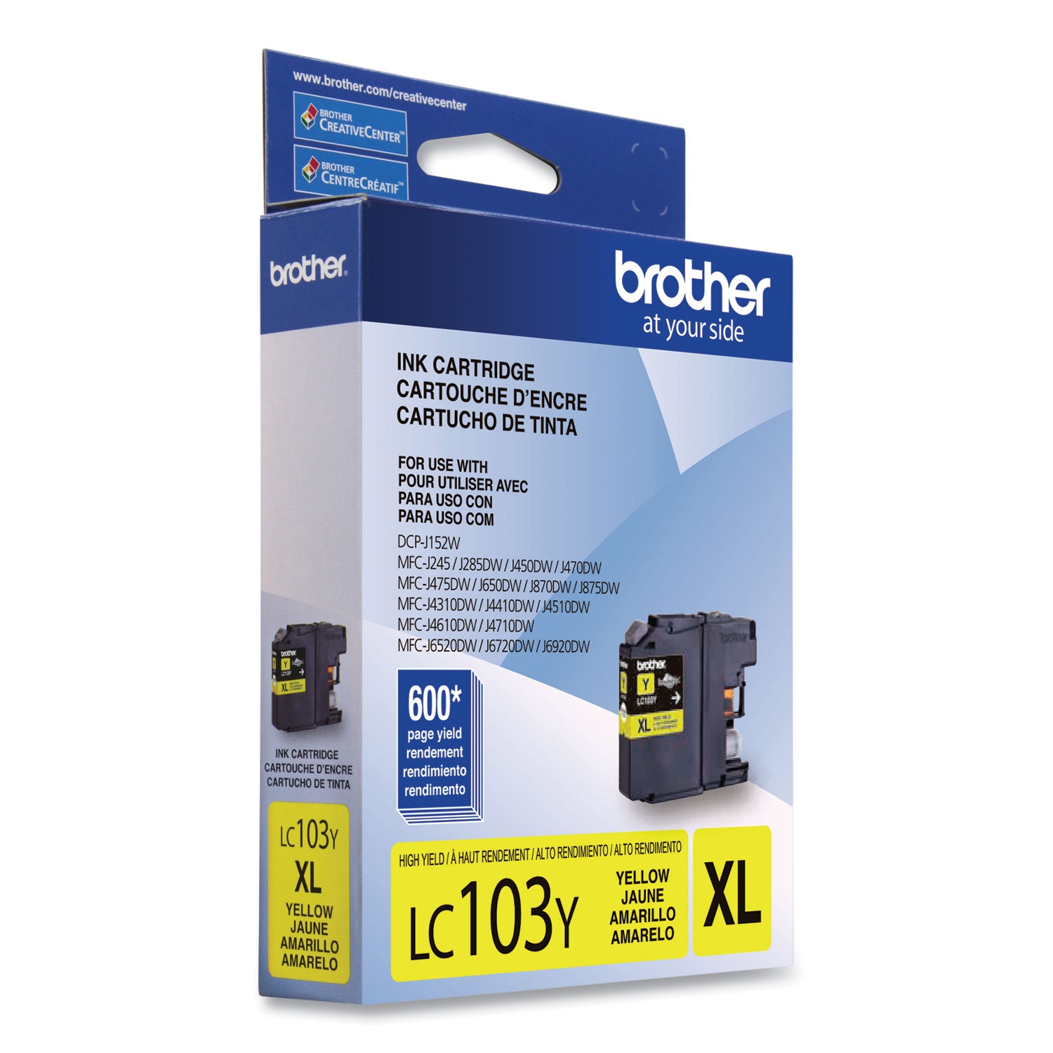 Brother Innobella LC103Y Original High Yield Inkjet Ink Cartridge - Yellow - 1 Each