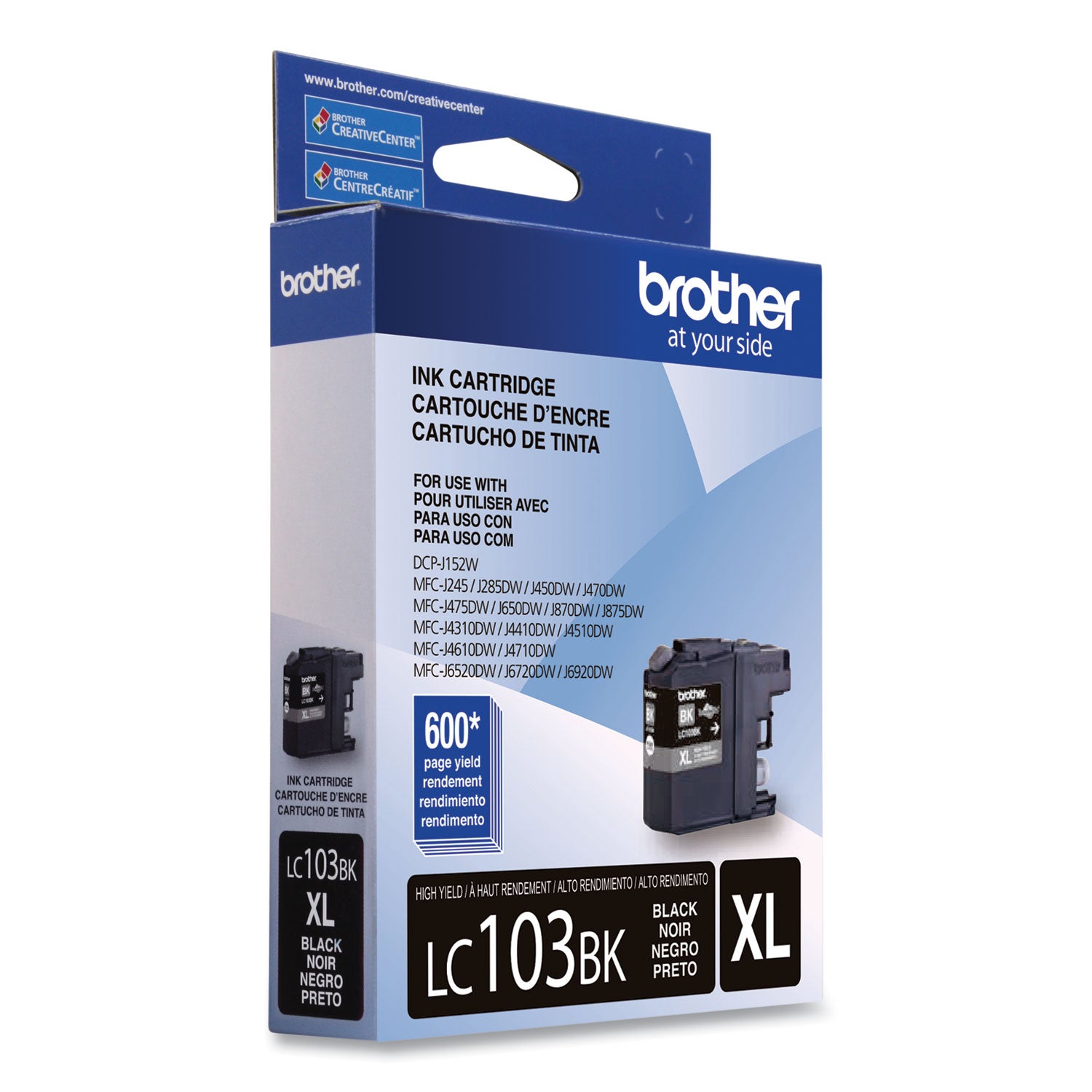 Brother Innobella LC103BK Original High Yield Inkjet Ink Cartridge - Black - 1 Each