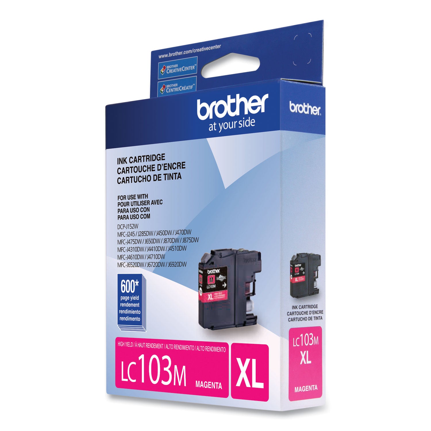 Brother Innobella LC103M Original High Yield Inkjet Ink Cartridge - Magenta - 1 Each