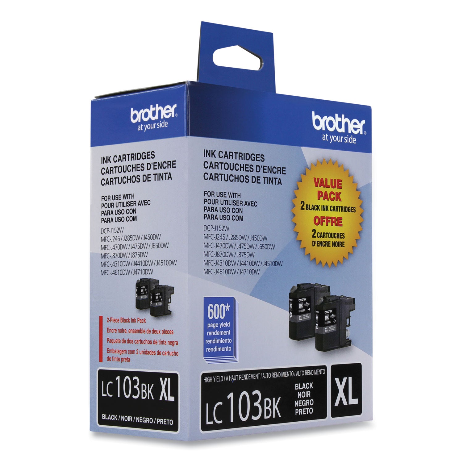 Brother Innobella LC1032PKS Original High Yield Inkjet Ink Cartridge - Black - 2 / Pack
