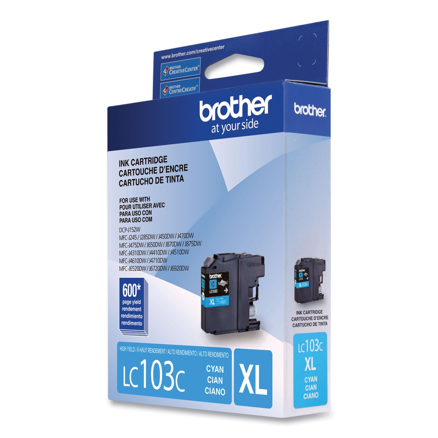 Brother Innobella LC103C Original High Yield Inkjet Ink Cartridge - Cyan - 1 Each