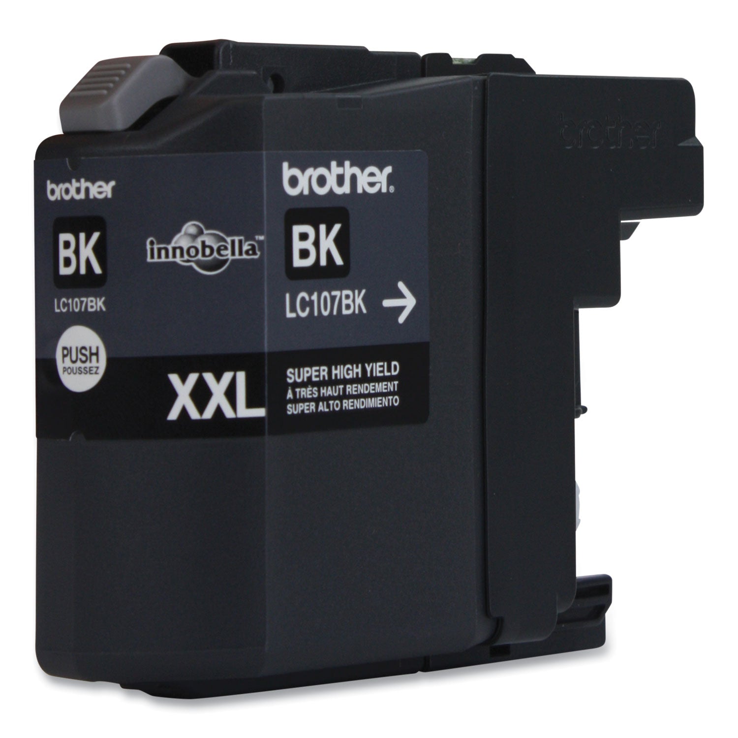 Brother Innobella LC107BK Original High Yield Inkjet Ink Cartridge - Black - 1 Each