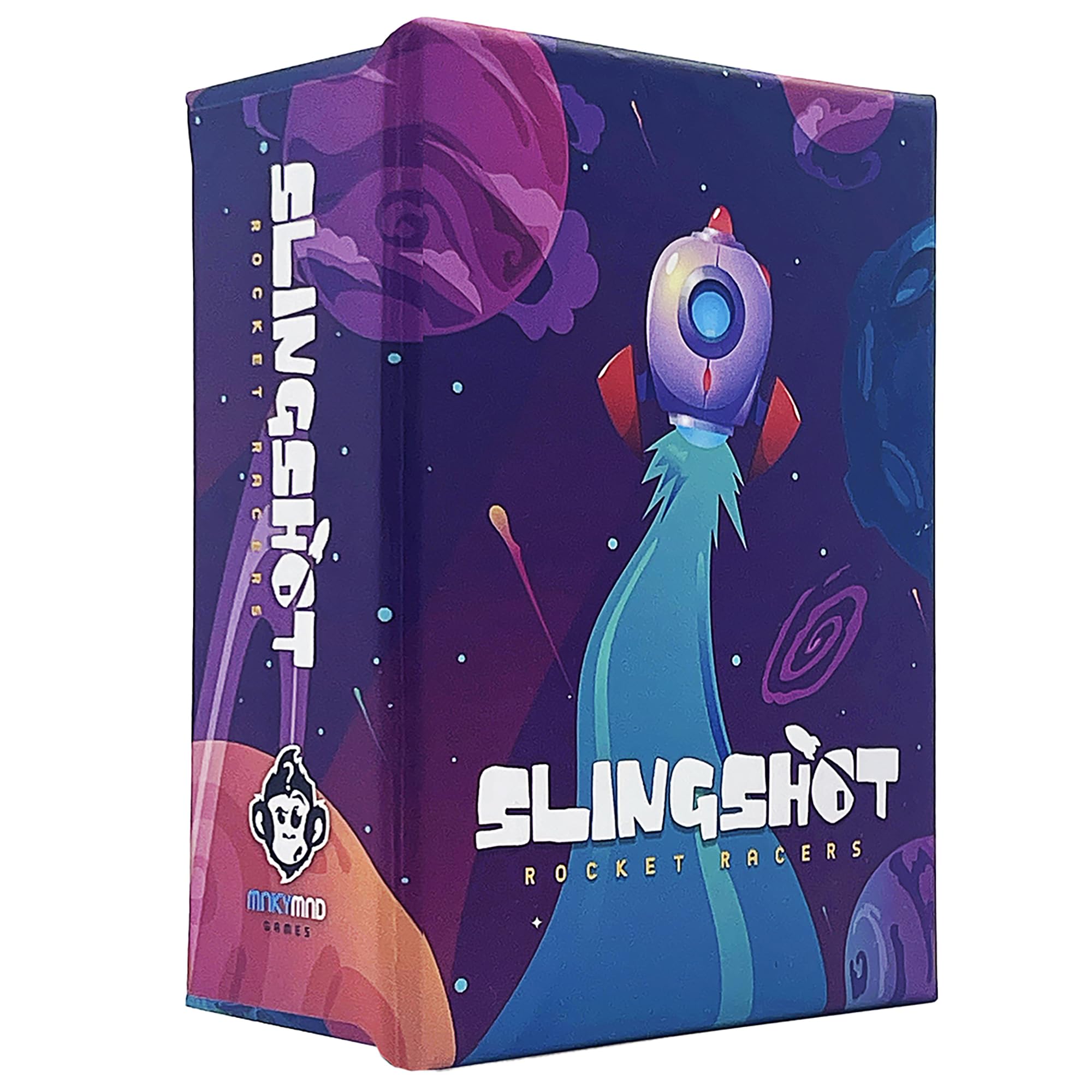 Mnkymnd Games: Slingshot - Dice Rolling Board Game, Space Pilot Race, Character Abilities, Galactic Navigation, Party & Family, Ages 8+, 1-4 Players