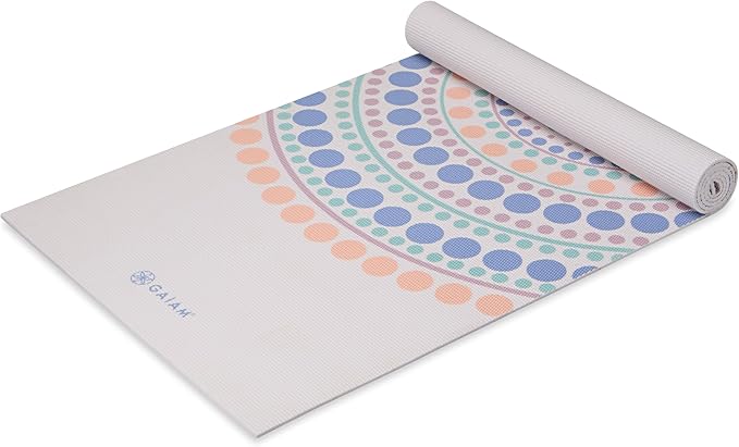 Premium 6mm Print Extra Thick Non Slip Exercise & Fitness Mat for All Types of Yoga, Pilates & Floor Workouts (68"L x 24"W x 6mm Thick) - New Moon