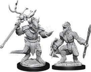 D&D: Nolzur's Marvelous Minis: Lizardfolk & Lizardfolk Shaman W12 (Unpainted)