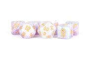 Set of 7 Polyhedral 16mm Dice - Lavender