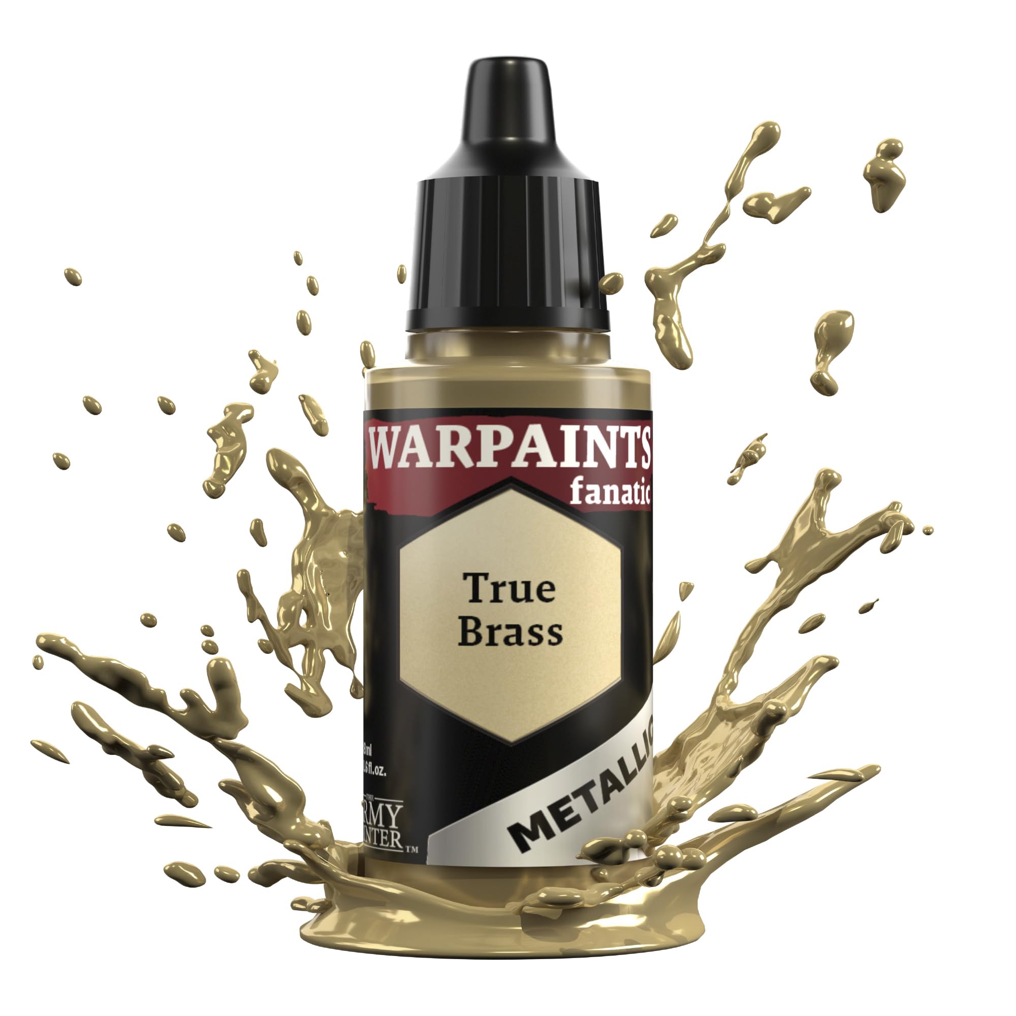 The Army Painter Metallic Pigment Warpaints Fanatic 18ml Hobby Paints (True Brass)