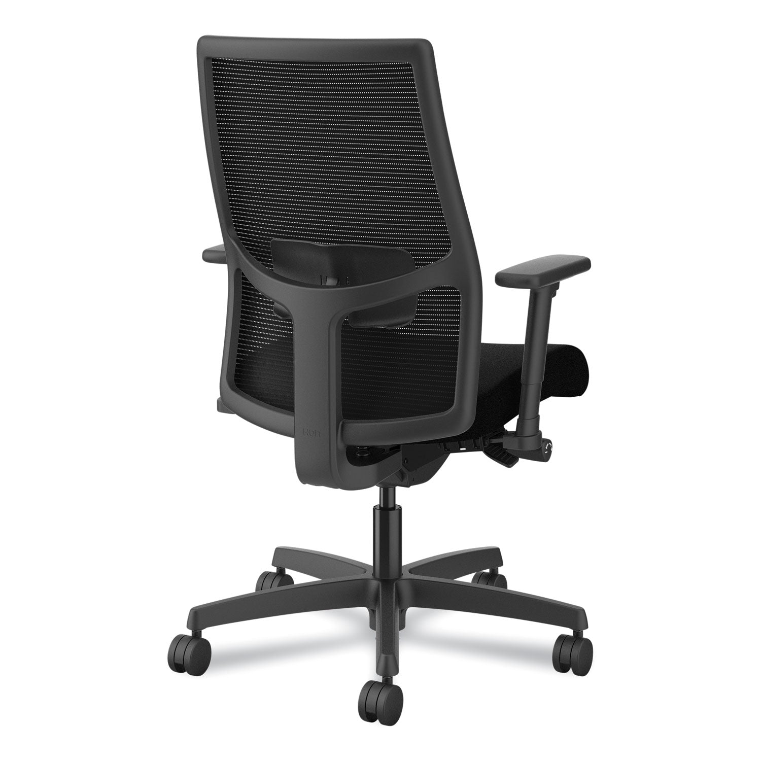 Mid Back - Black - Armrest - 1 Each